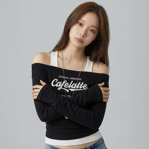 Off Shoulder Long Sleeves Top