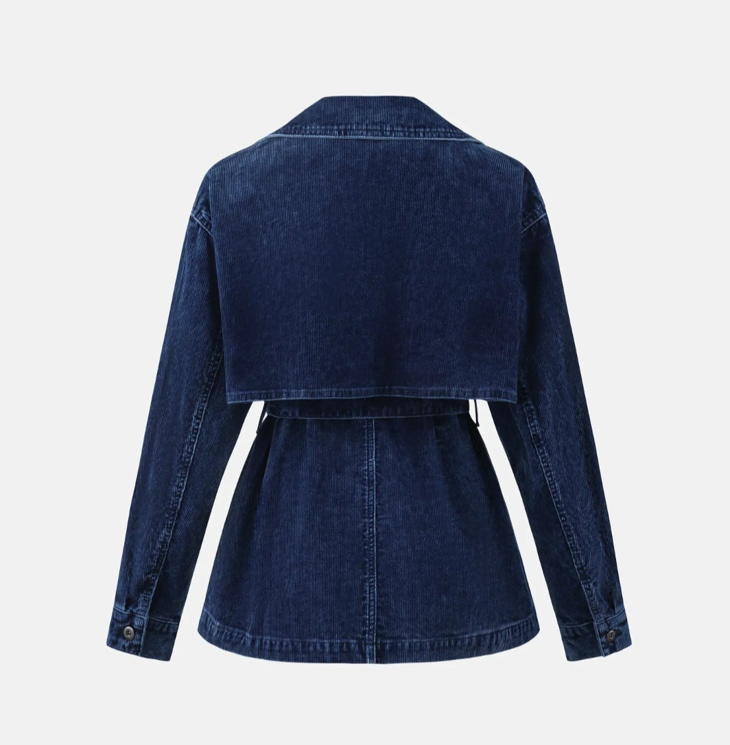 Belted Corduroy Jacket