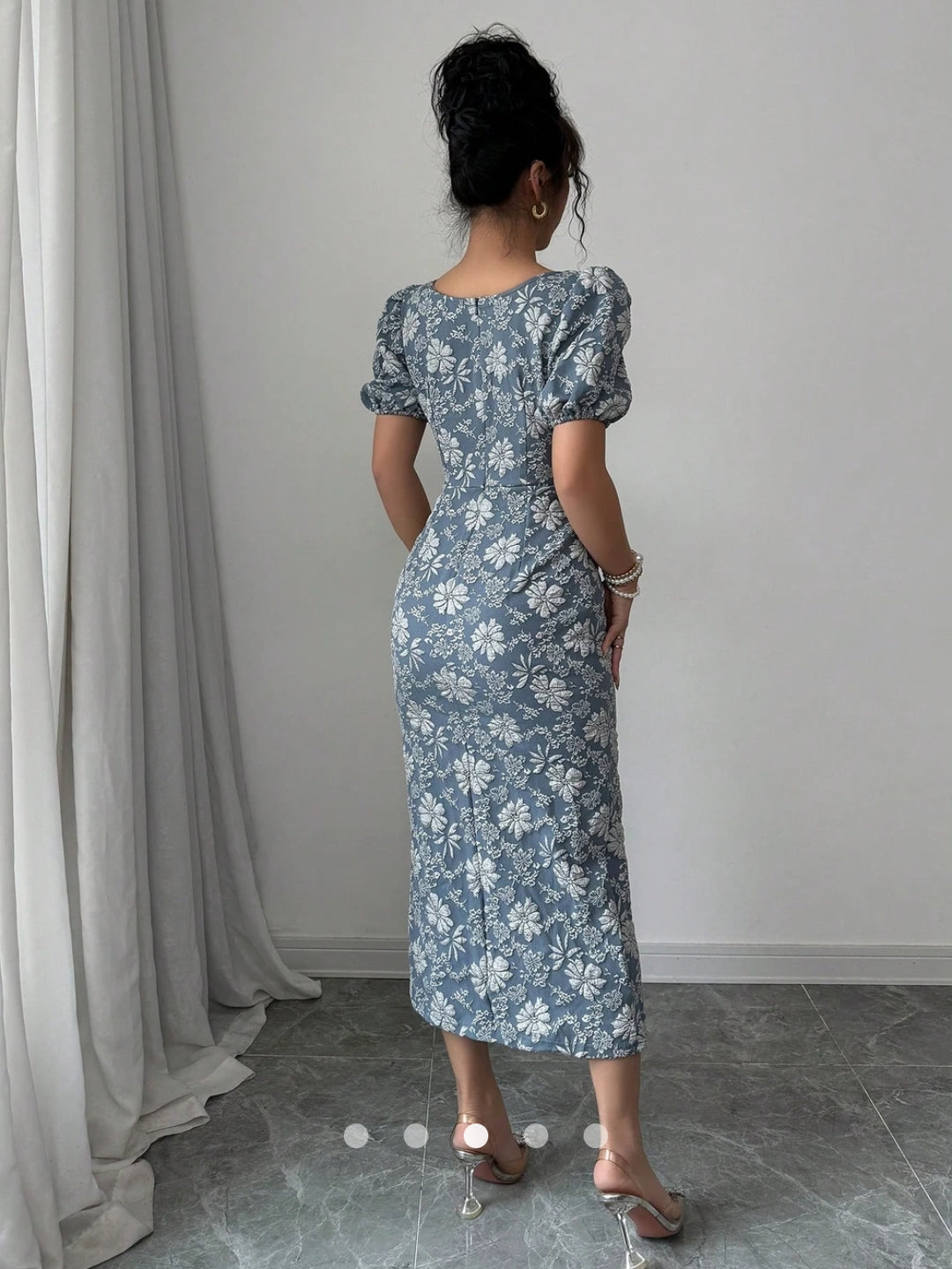 Buttoned Bodycon Dress