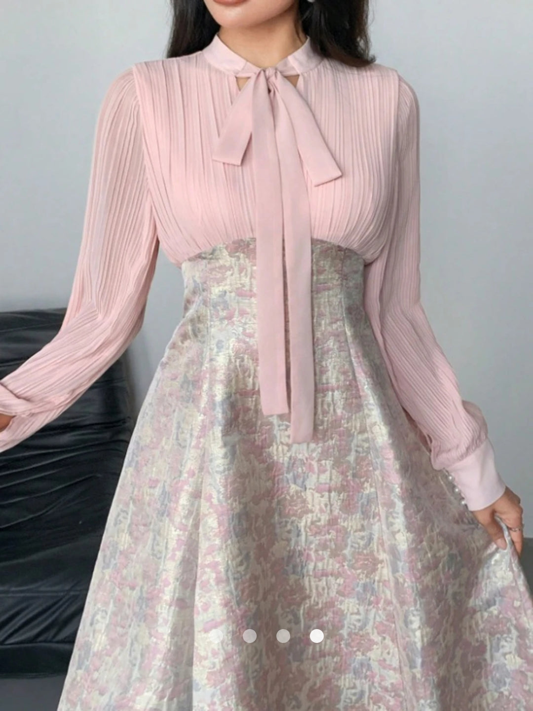 Fake 2 PCS A-Line Dress