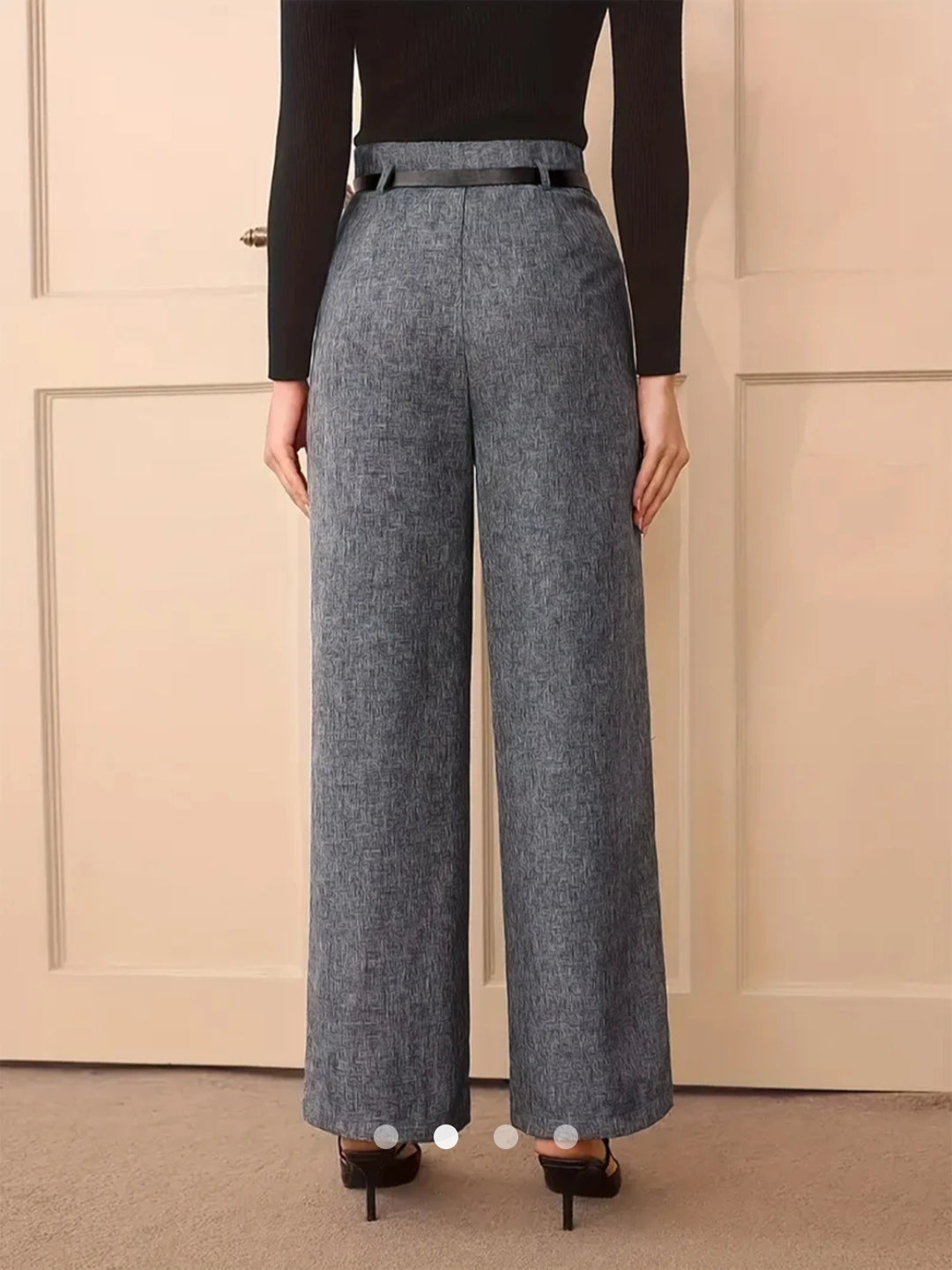 Draped Straight Leg Pant