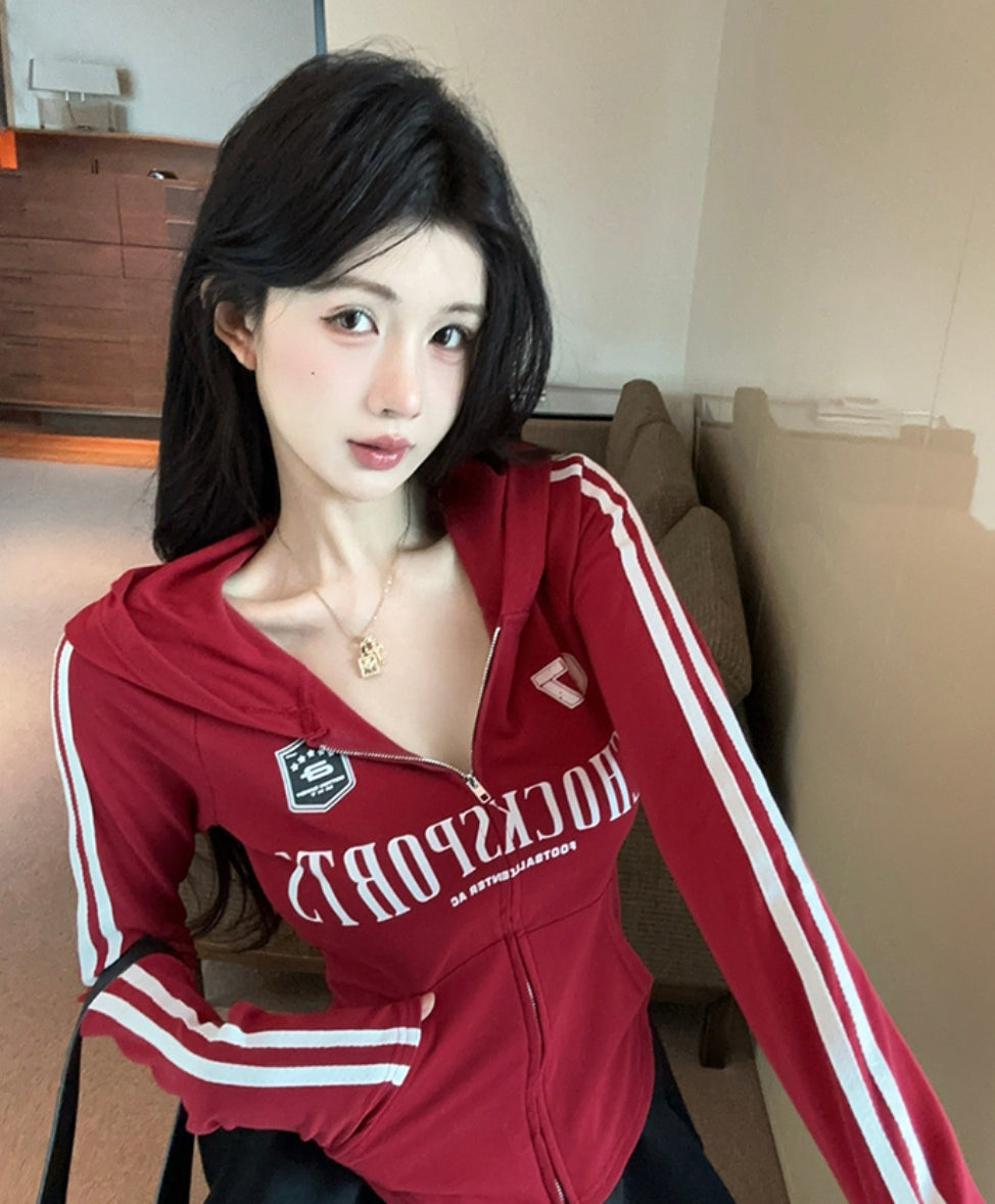 Full Sleeves Zipper Top
