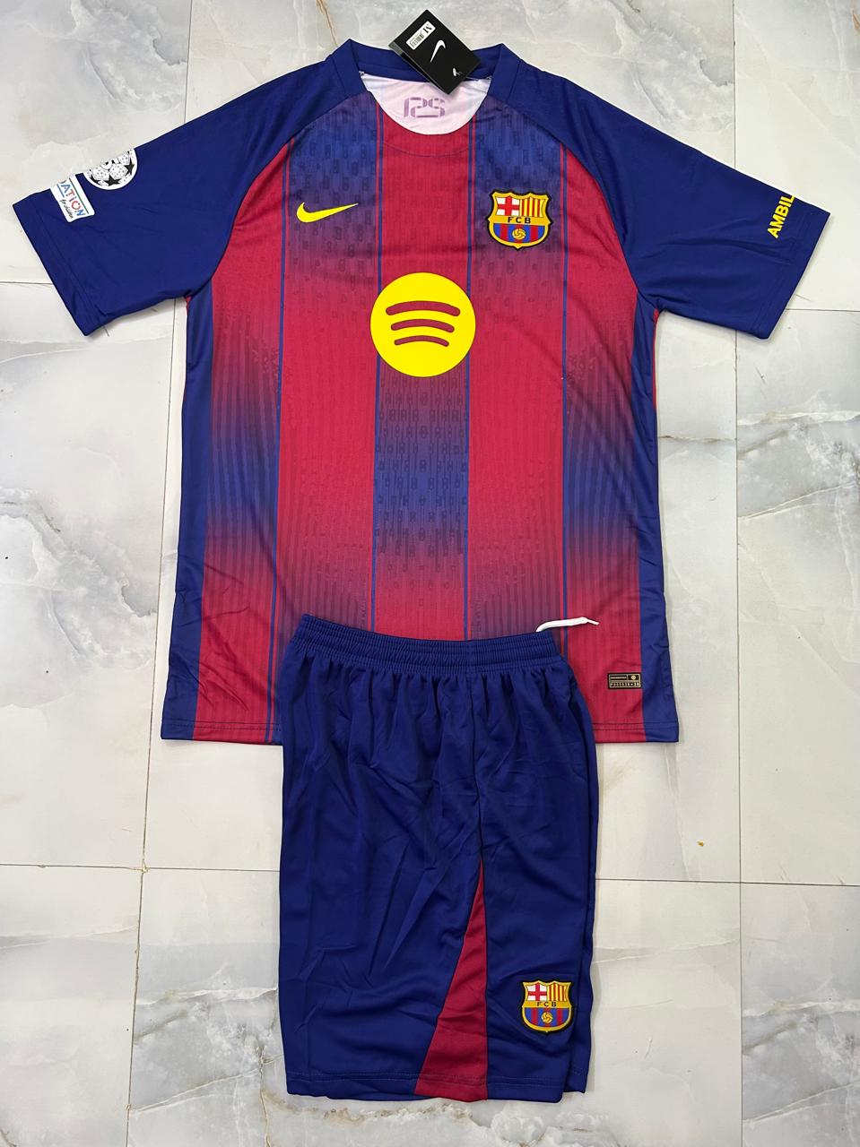 Barcelona 25/26 Home Jersey with Shorts