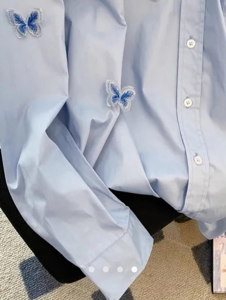 Applique Placket Blouse