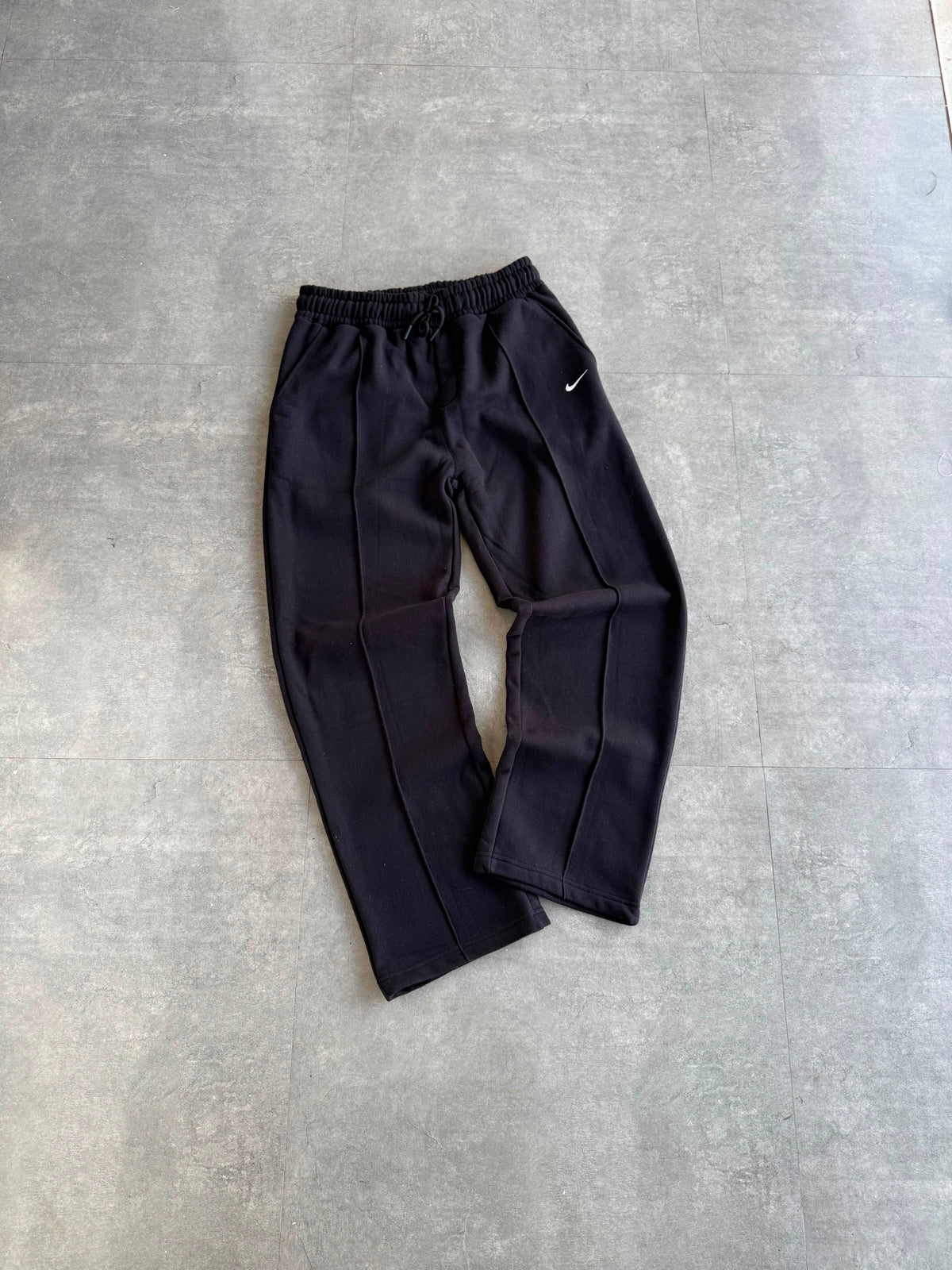 Black Track Pant with Fleece