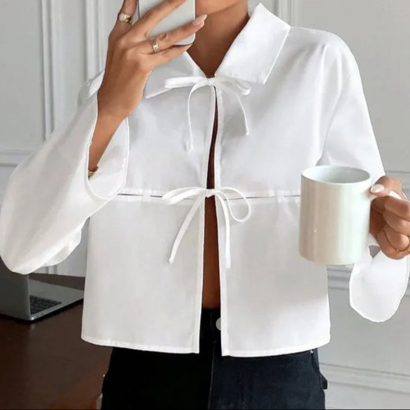 Bow Placket Blouse