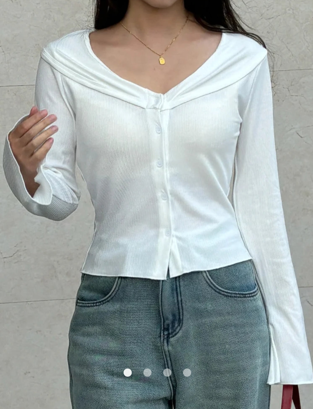 Buttoned Top