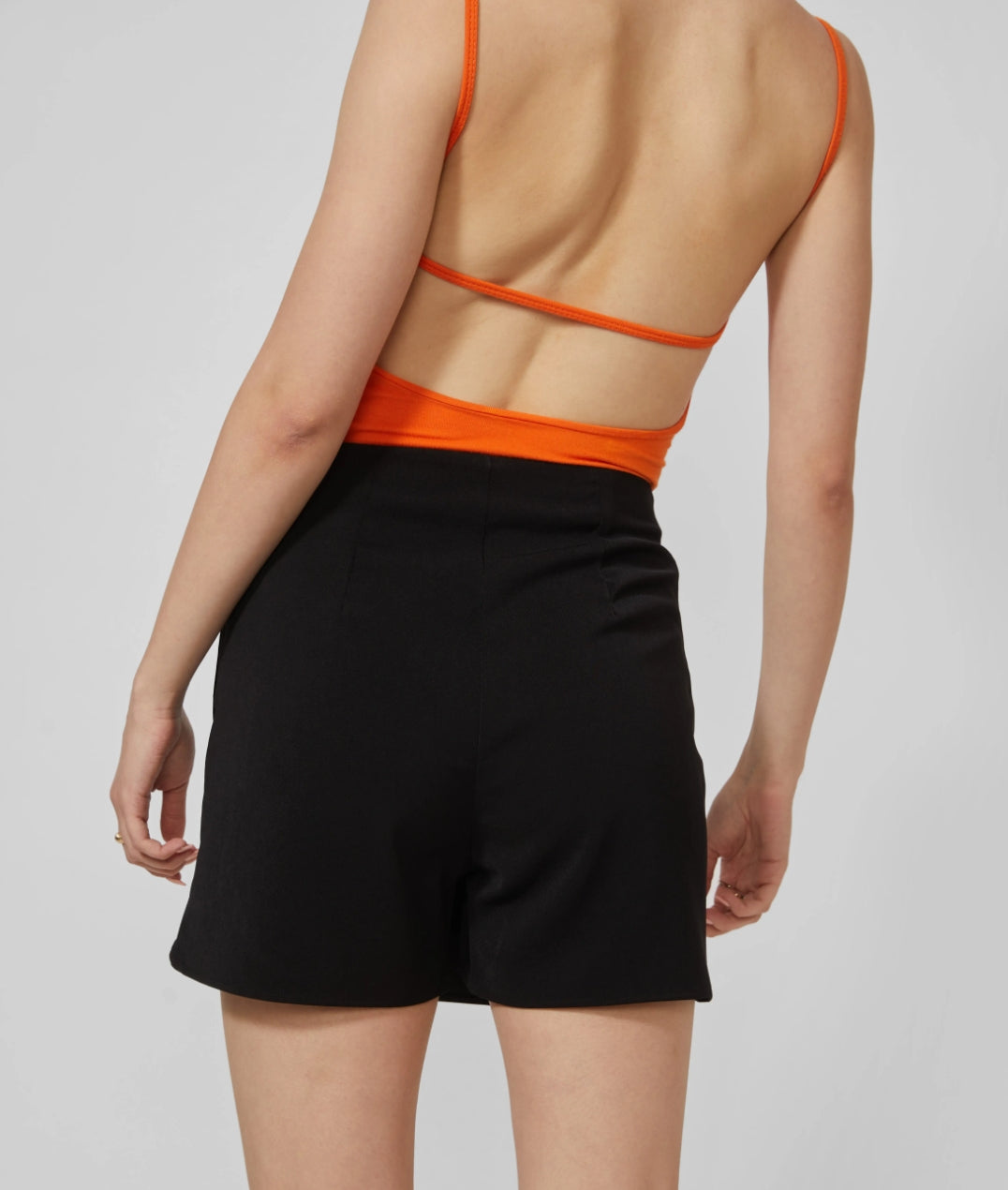 Solid Layered Wrap Skorts