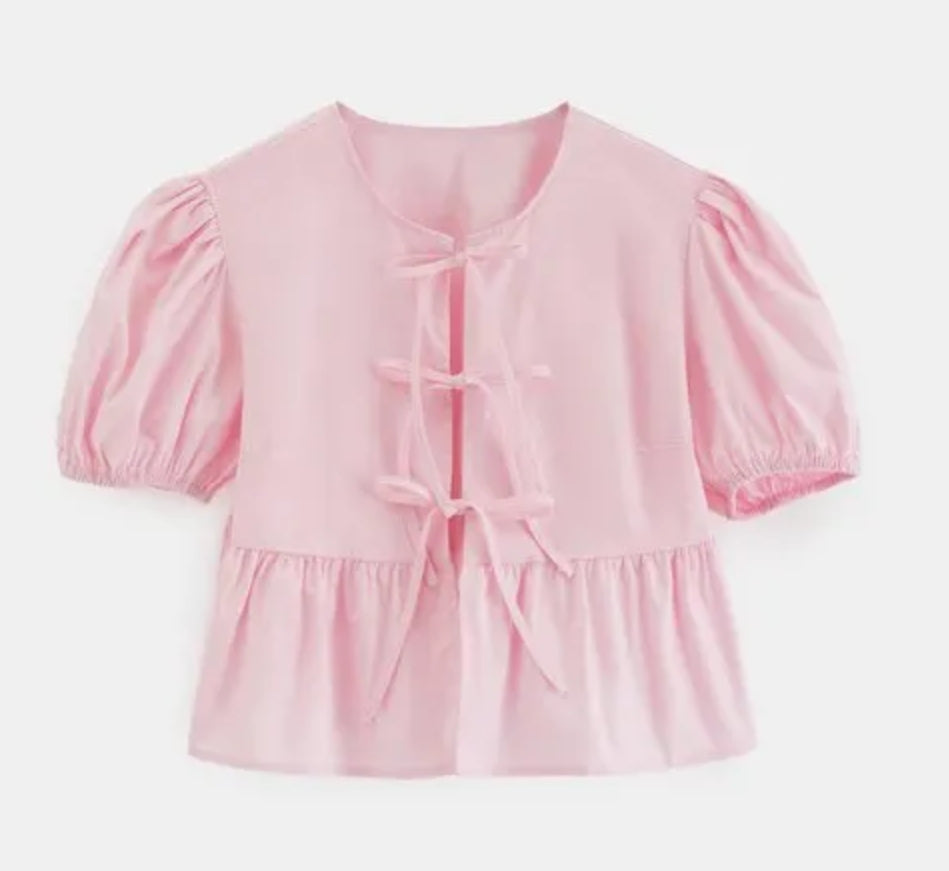 Bow Placket Blouse