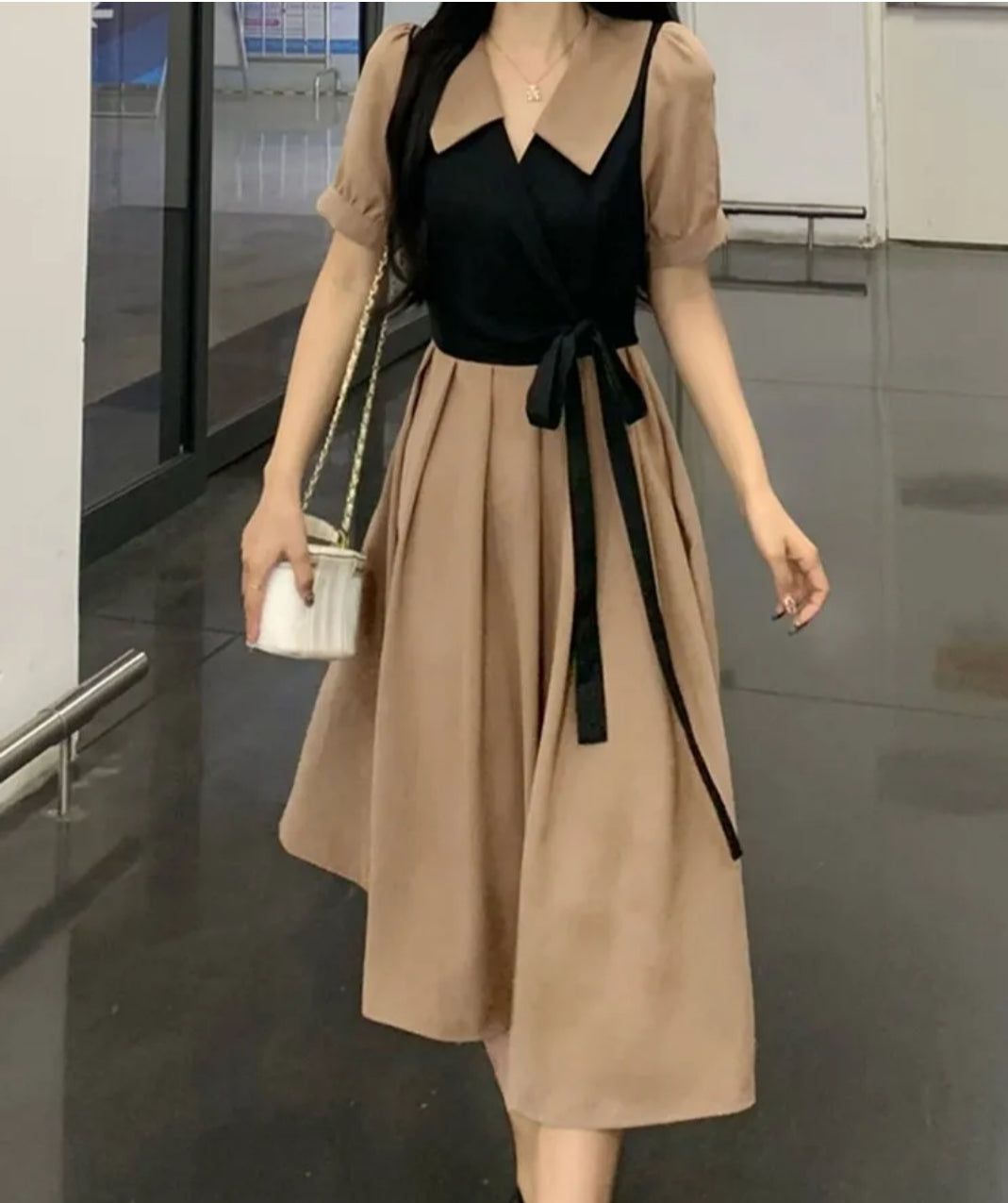 Patchwork Shirt Dress