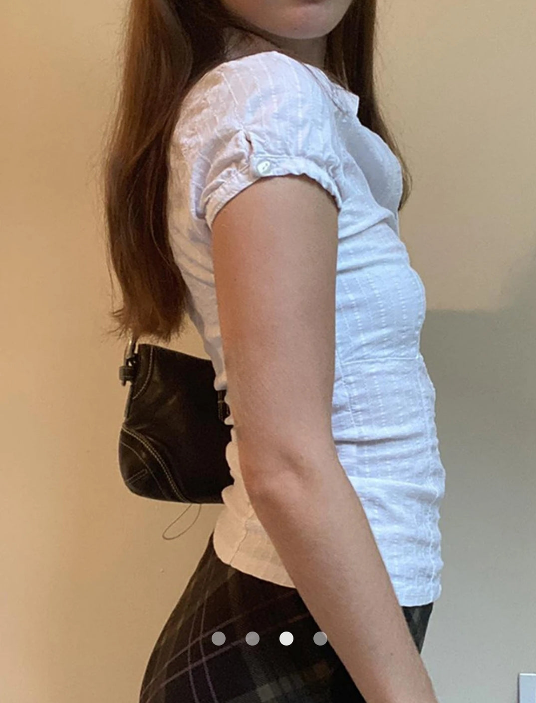 Hook Button Placket Blouse