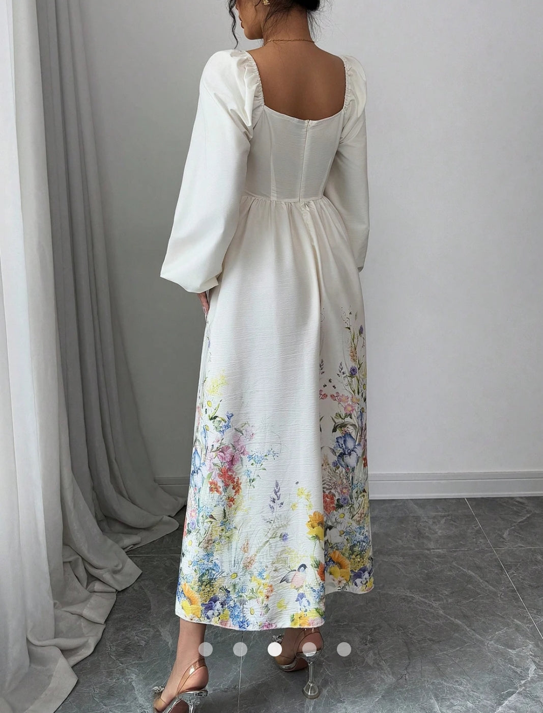 Printed A-Line Dress