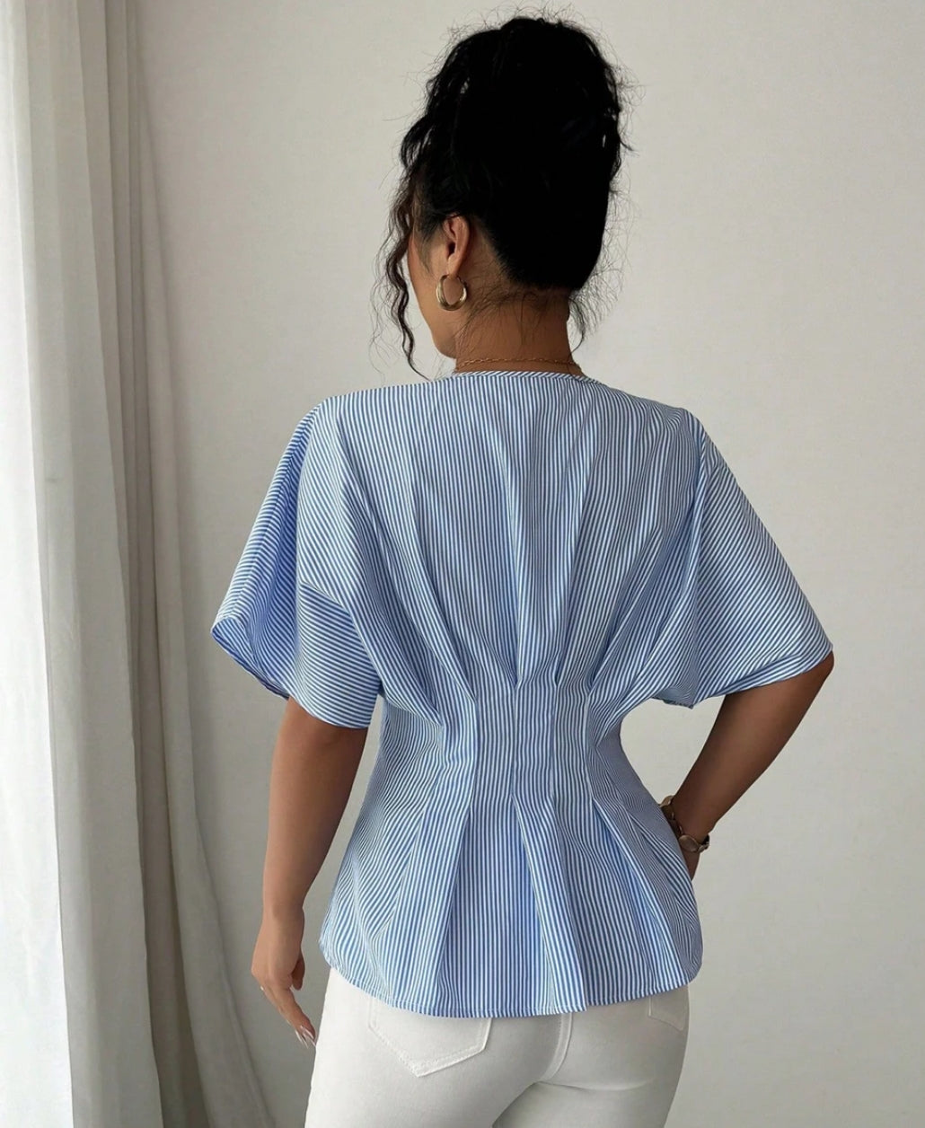 Gathered Placket Blouse