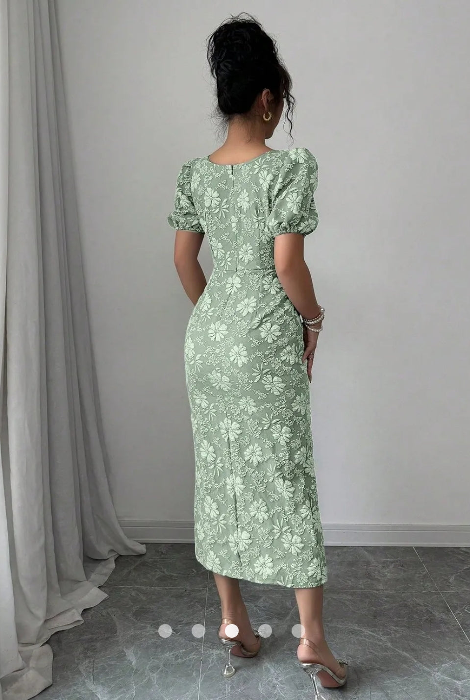 Buttoned Bodycon Dress