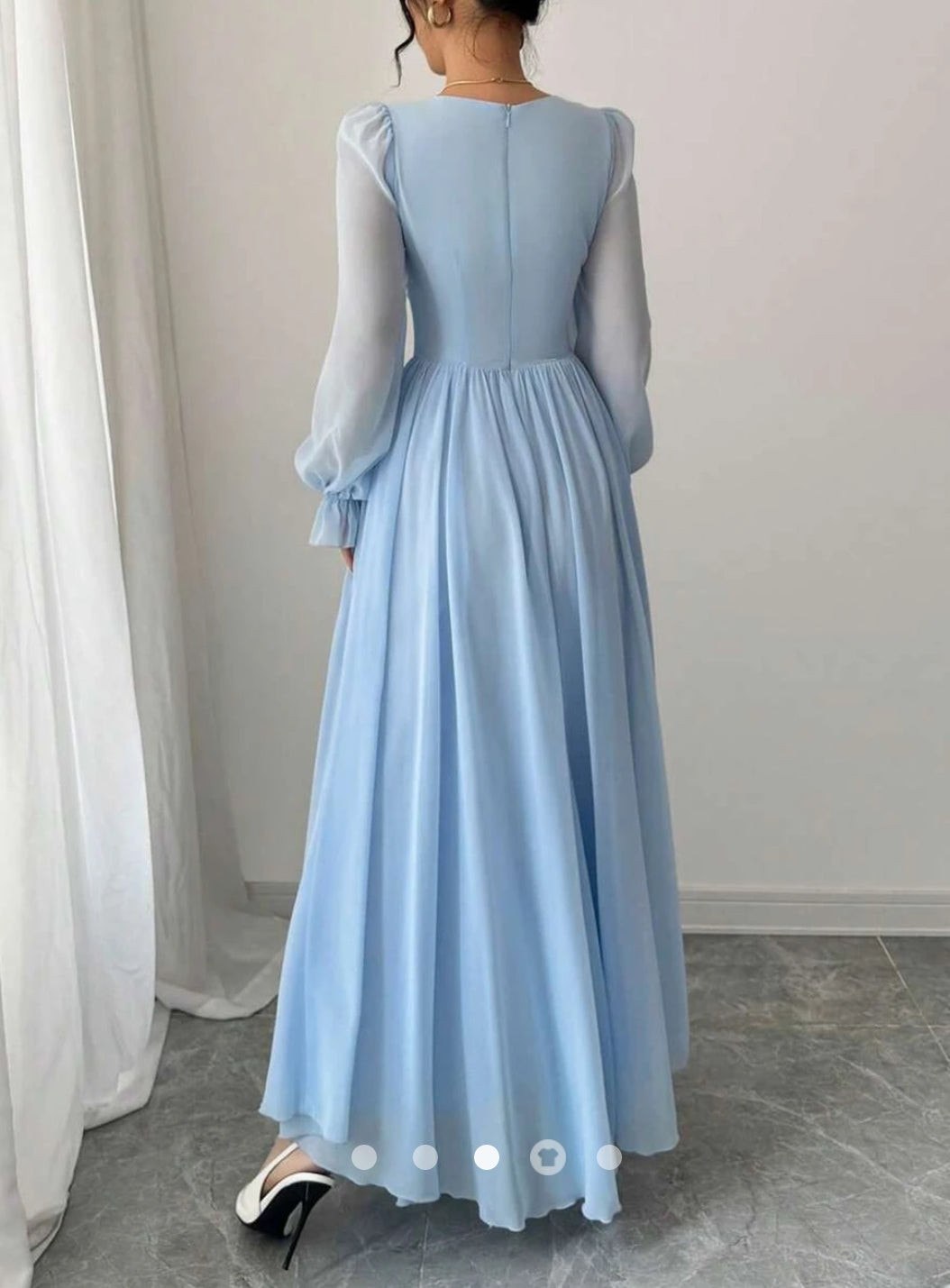 Drawstring A-Line Dress