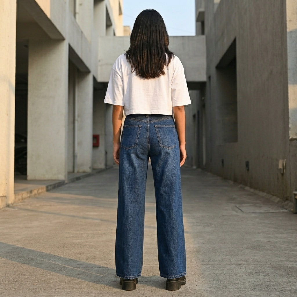 Imported High Waist Ultra Wideleg Jeans