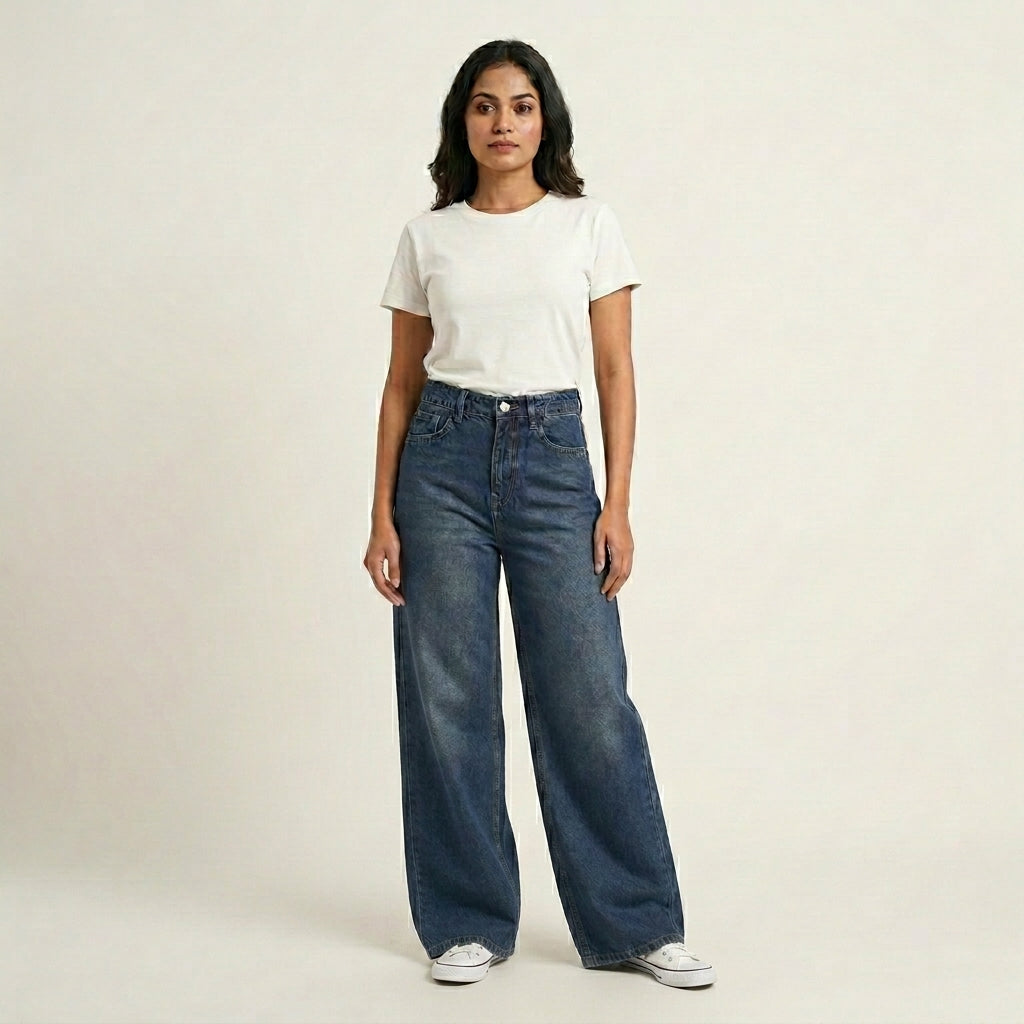 Imported High Waist Ultra Wideleg Jeans