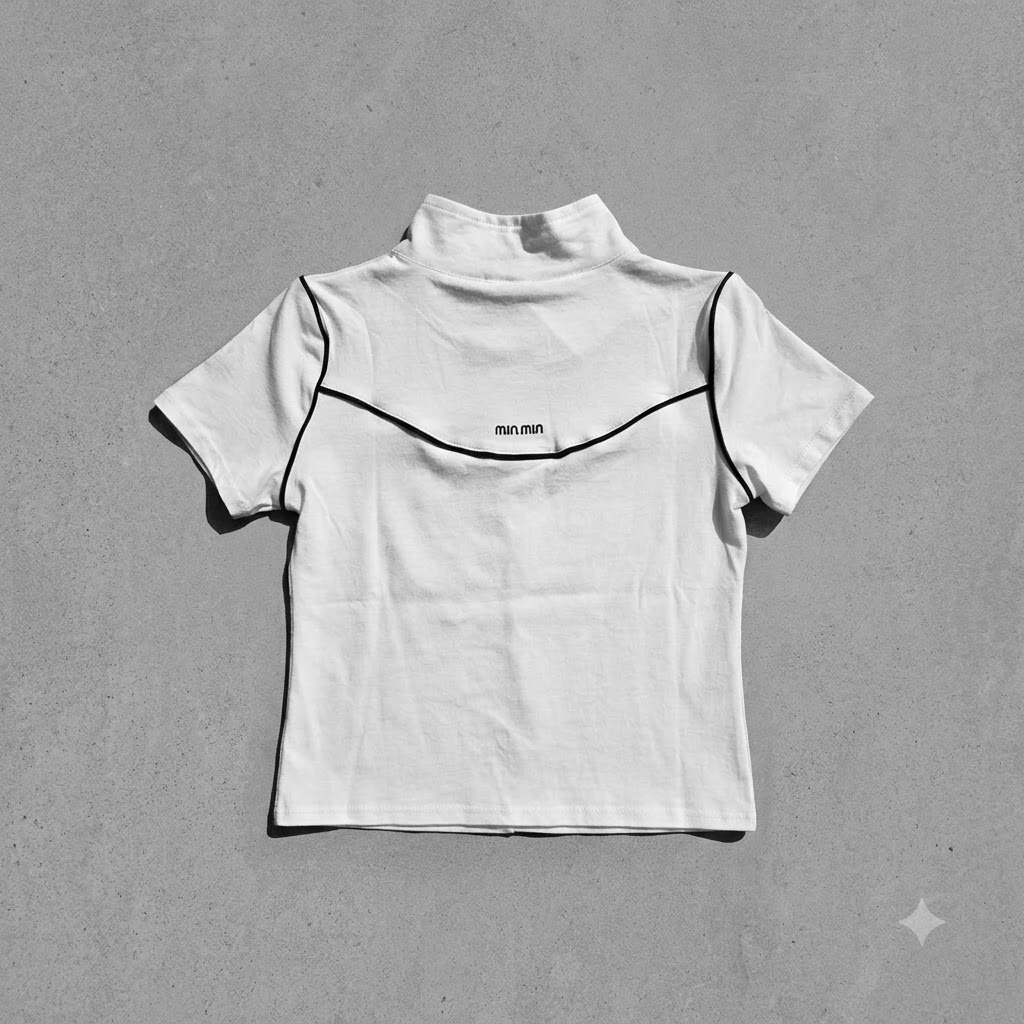 Cropped Zipper Top