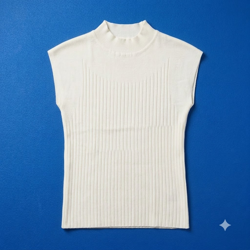 Mock Neck Cap Sleeve Top
