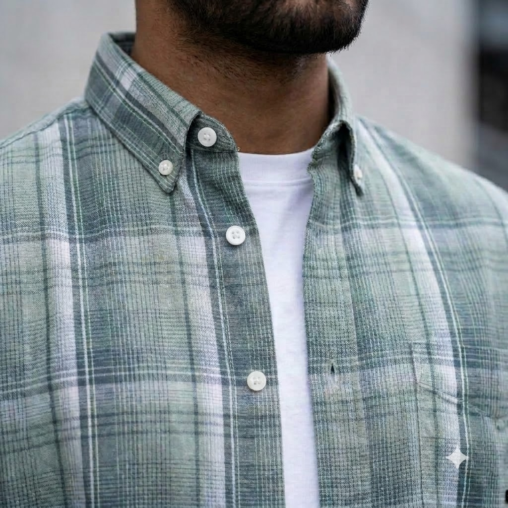 Check Cotton Shirt