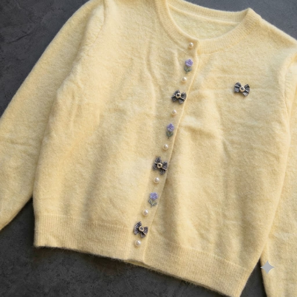 Bow Knit Cardigan