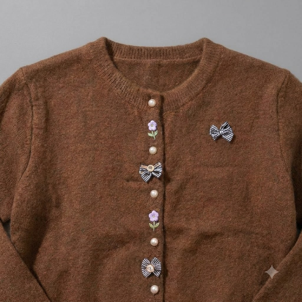 Bow Knit Cardigan
