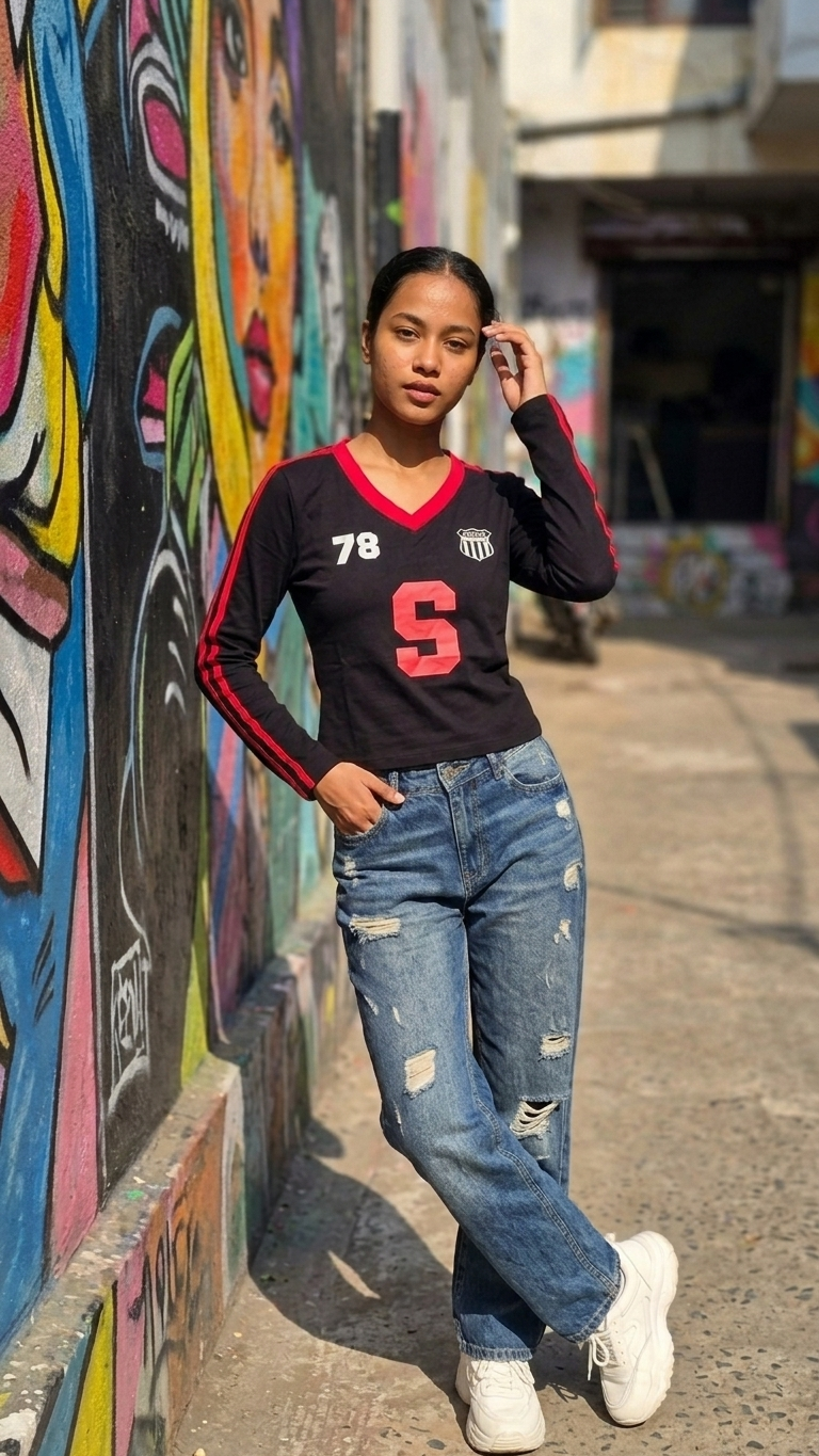 Full Sleeves Printed Top