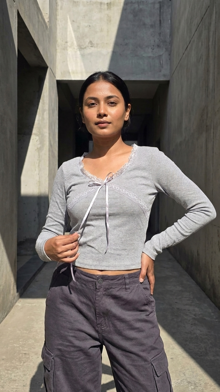 Printed Padded Top