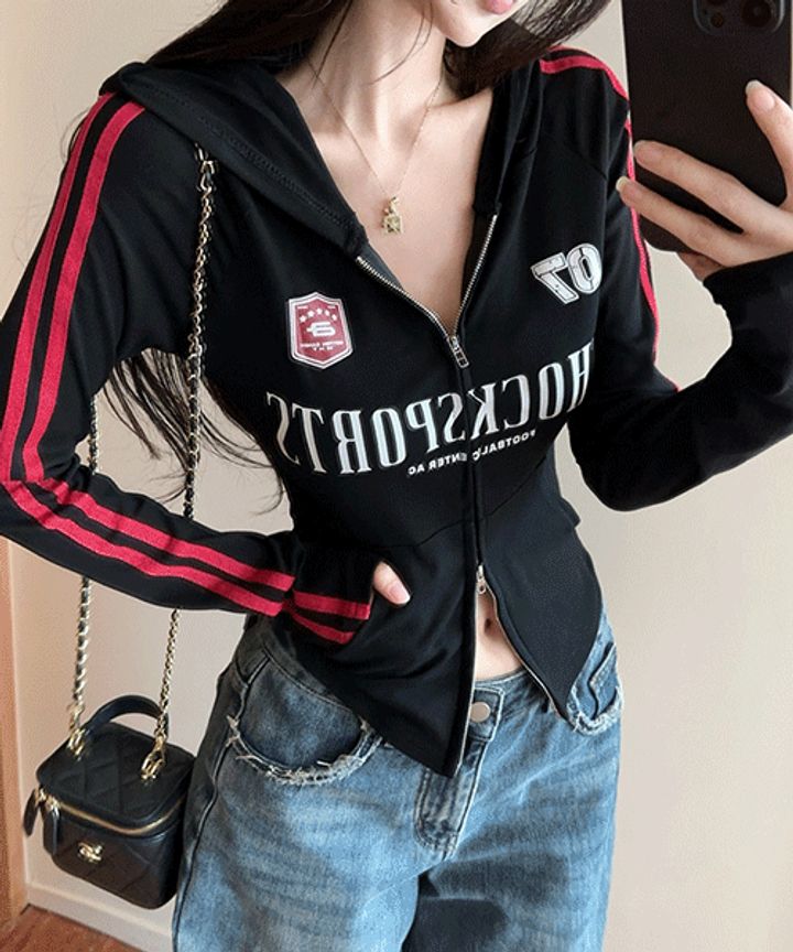Full Sleeves Zipper Top