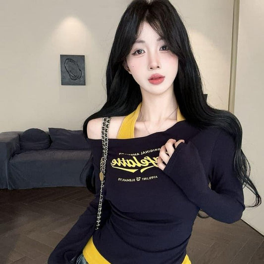 Off Shoulder Long Sleeves Top