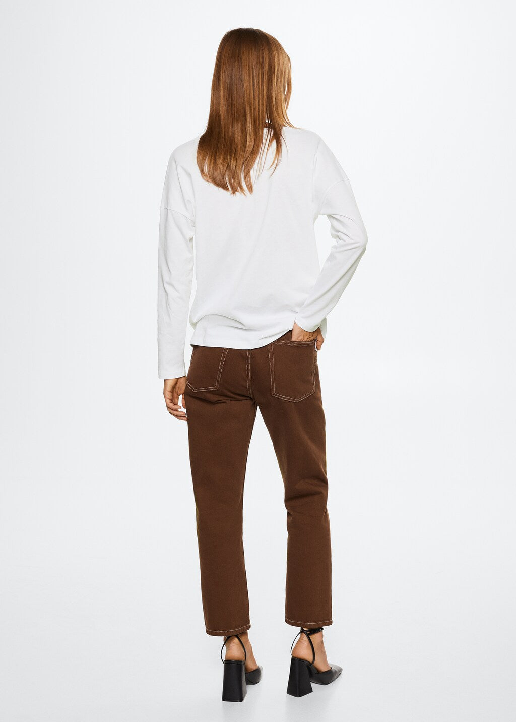 Full Sleeve V Neck T-shirt