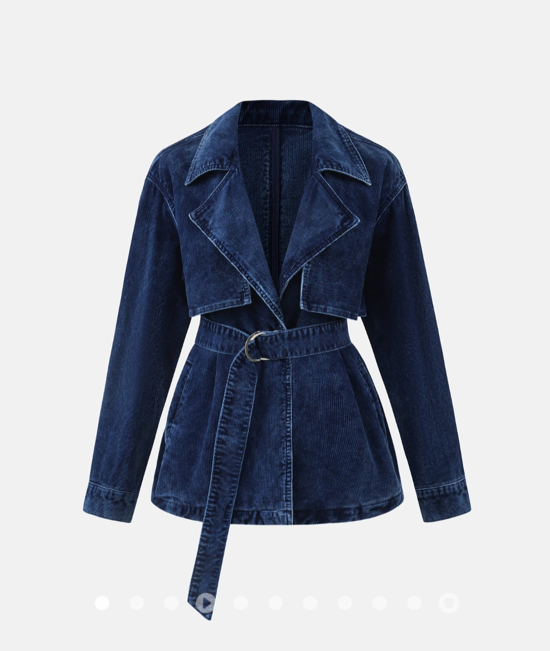 Belted Corduroy Jacket