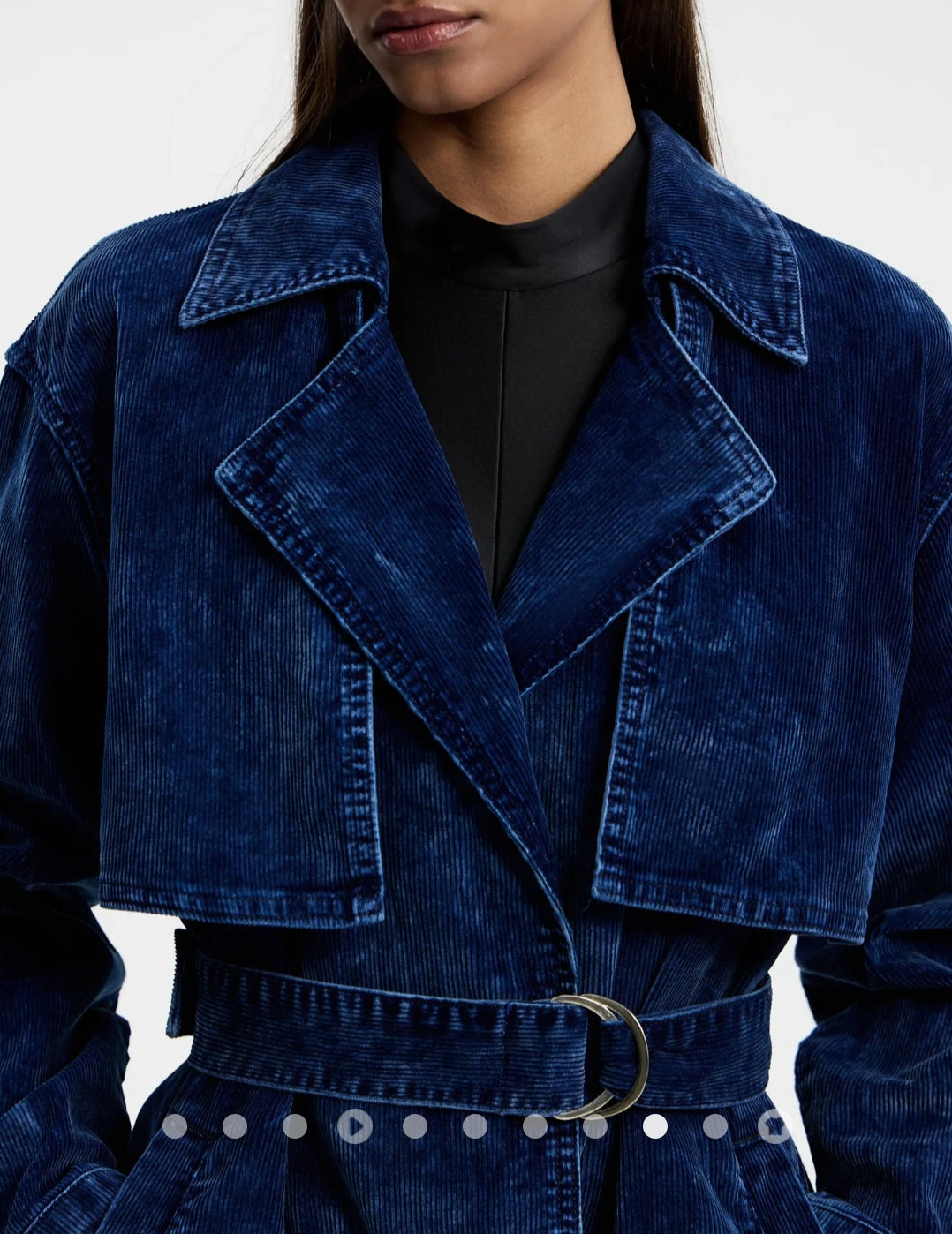 Belted Corduroy Jacket