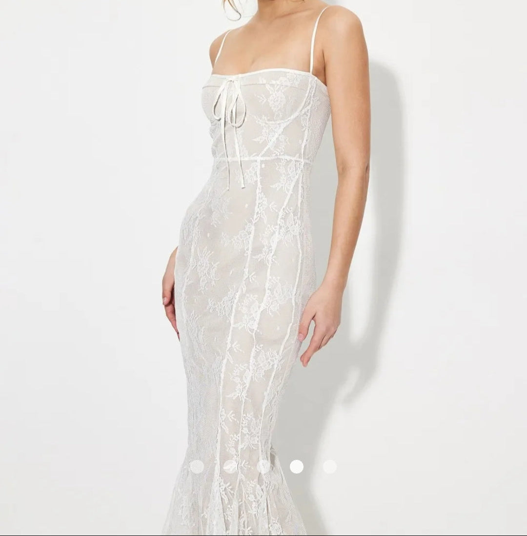 Sheer Fishtail Dress