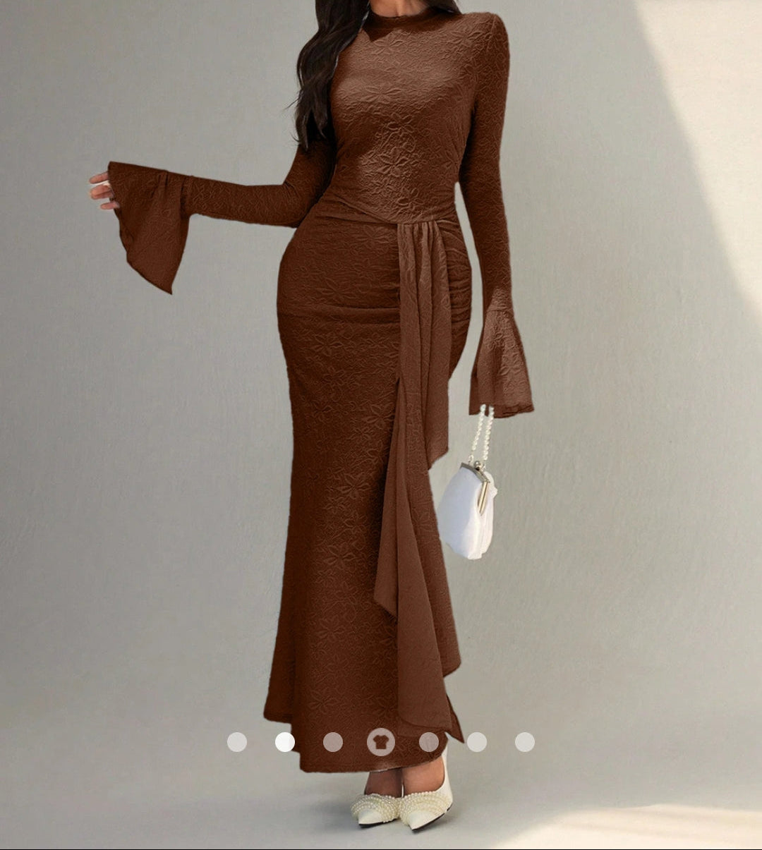 Ruffle A-Line Dress