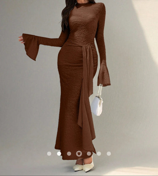 Ruffle A-Line Dress