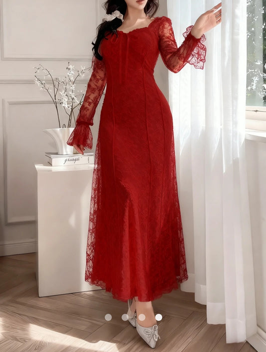 Tie Up A-Line Dress