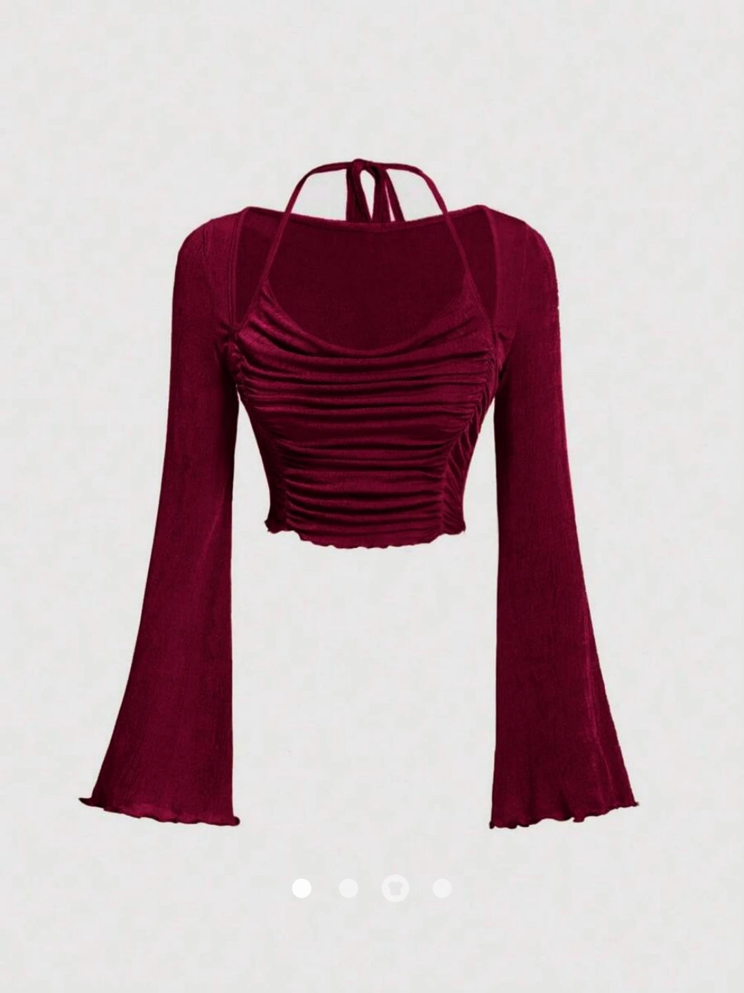 Gathered Bell Sleeves Top