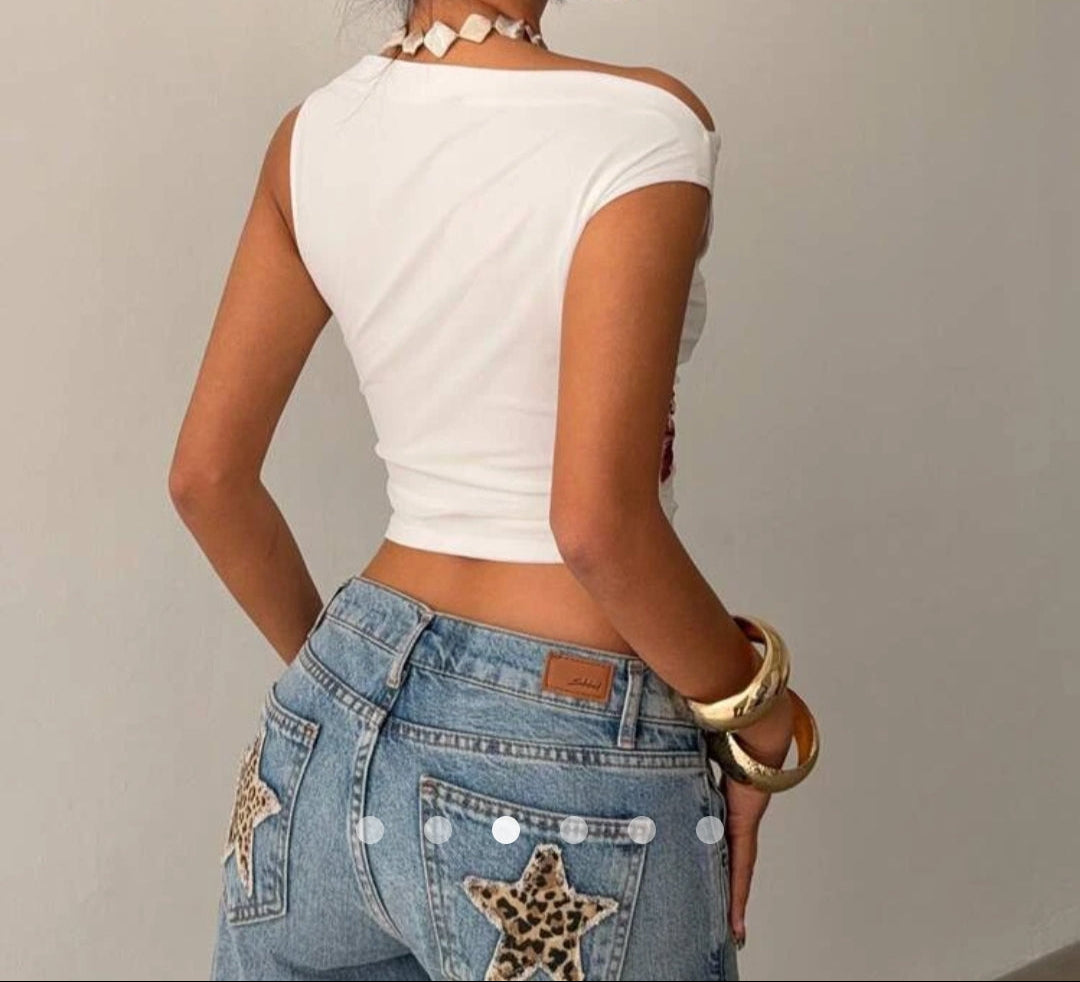 Floral Mesh Top