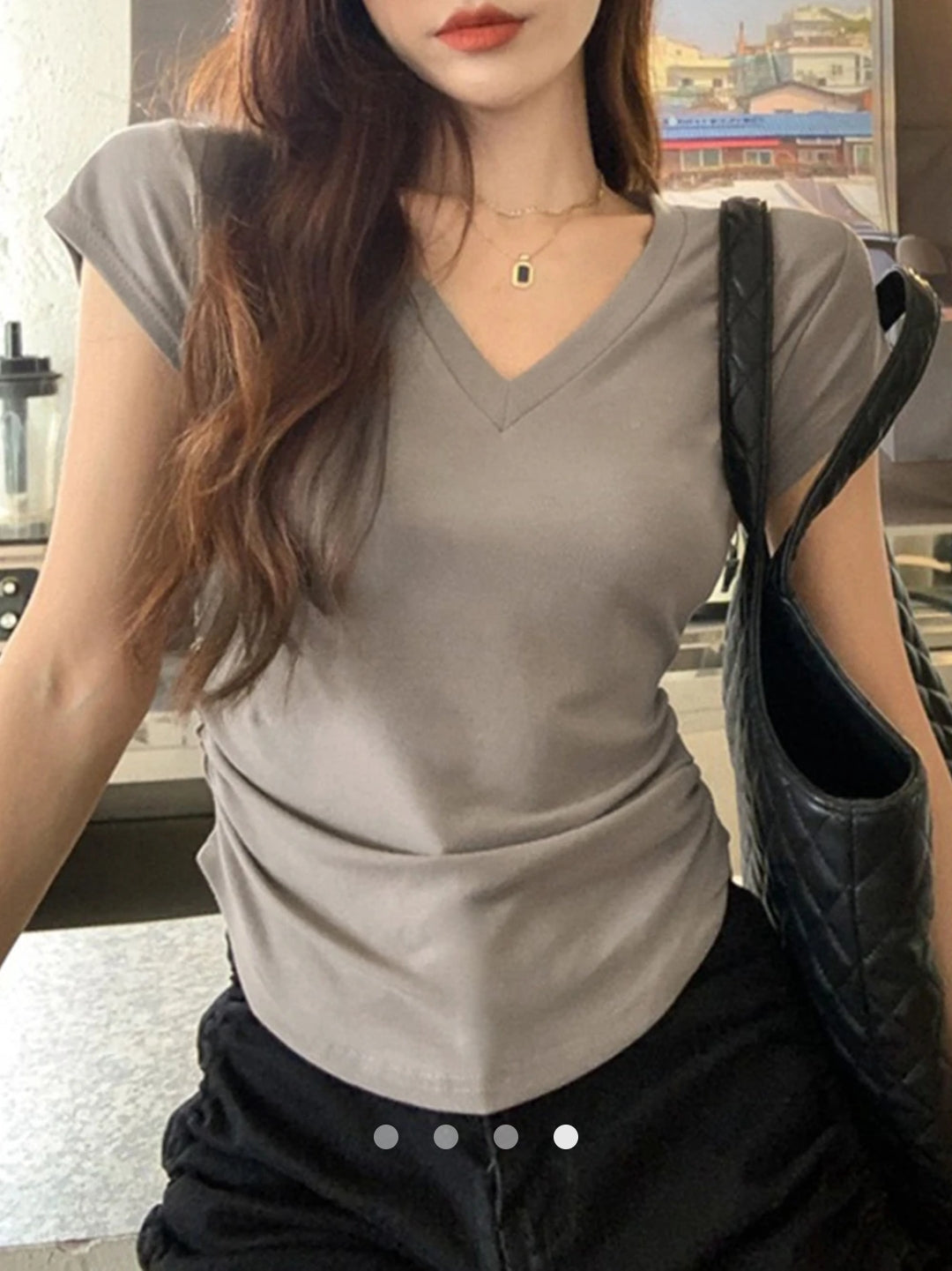 Gathered Pullover T-Shirt