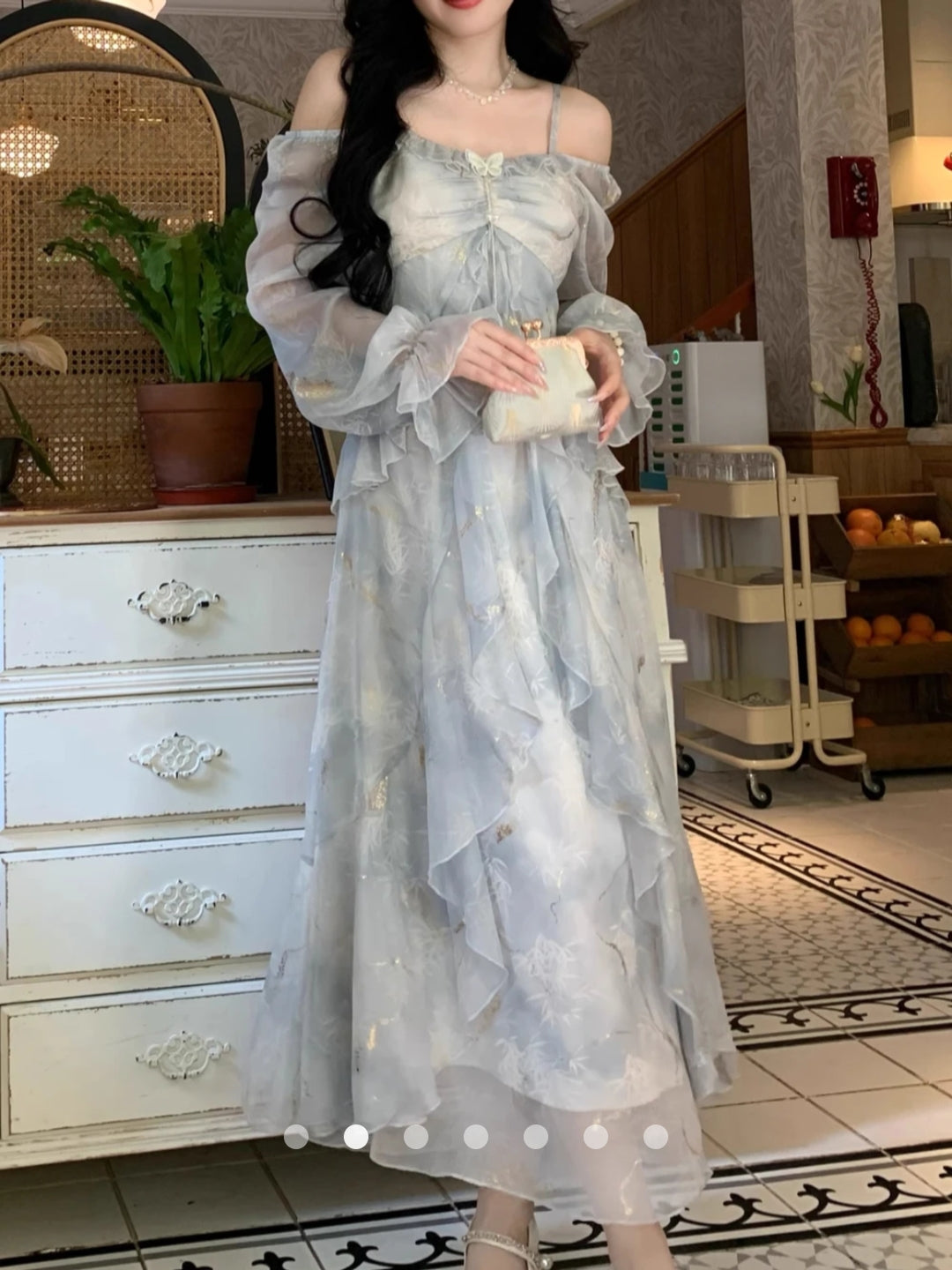 Ruffle Shirt Dress