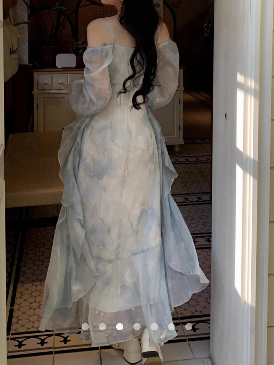 Ruffle Shirt Dress