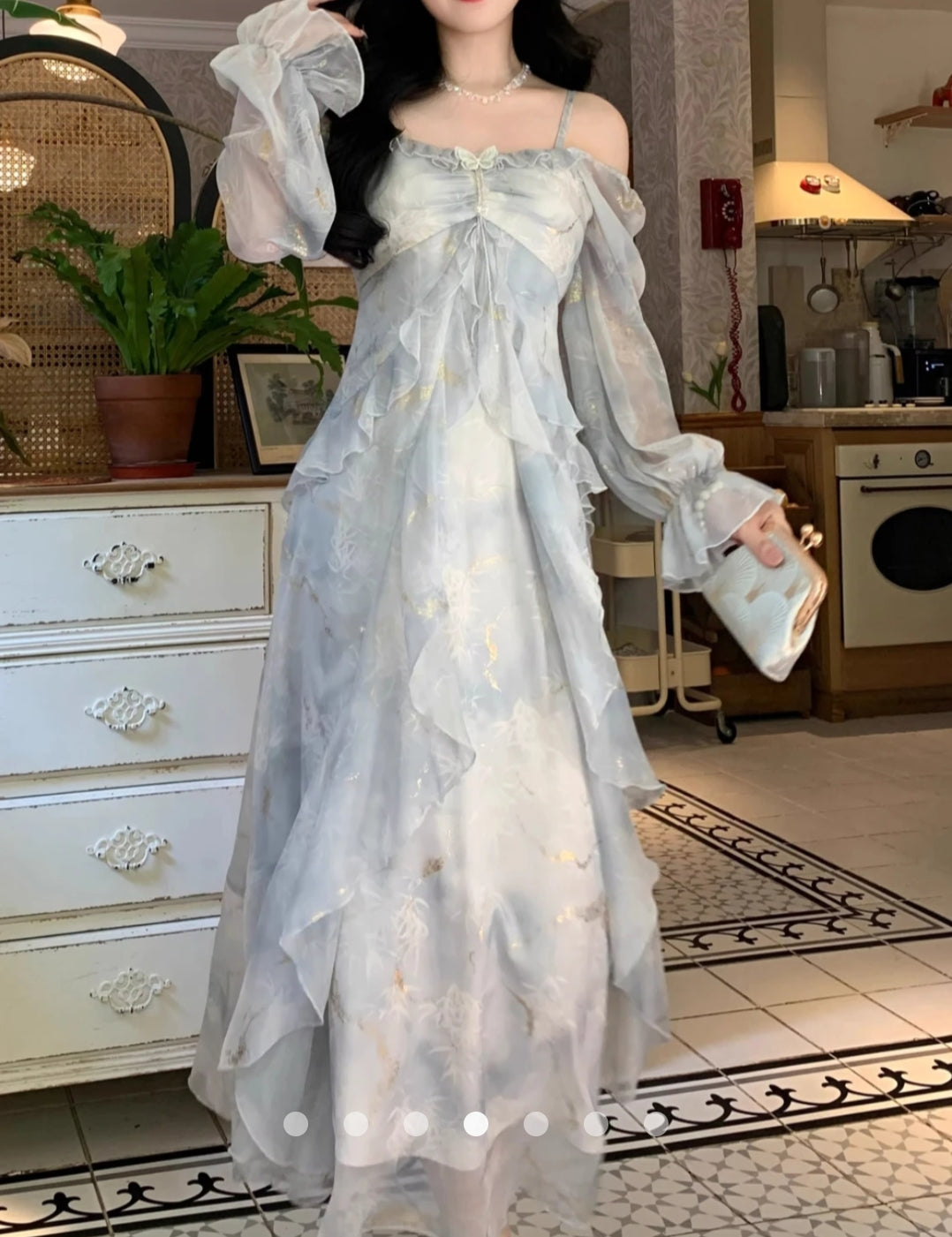 Ruffle Shirt Dress