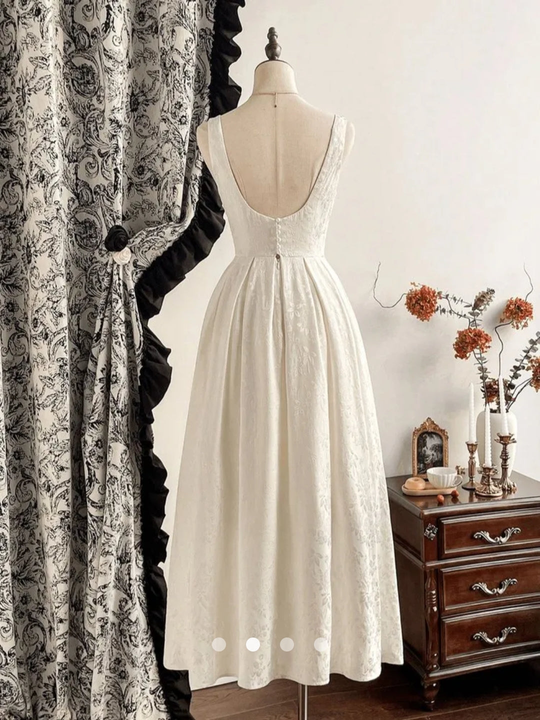 Backless A-Line Dress