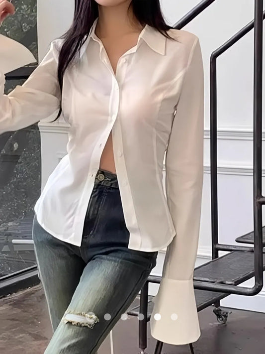 Back  Lace Up Adjustable Shirt
