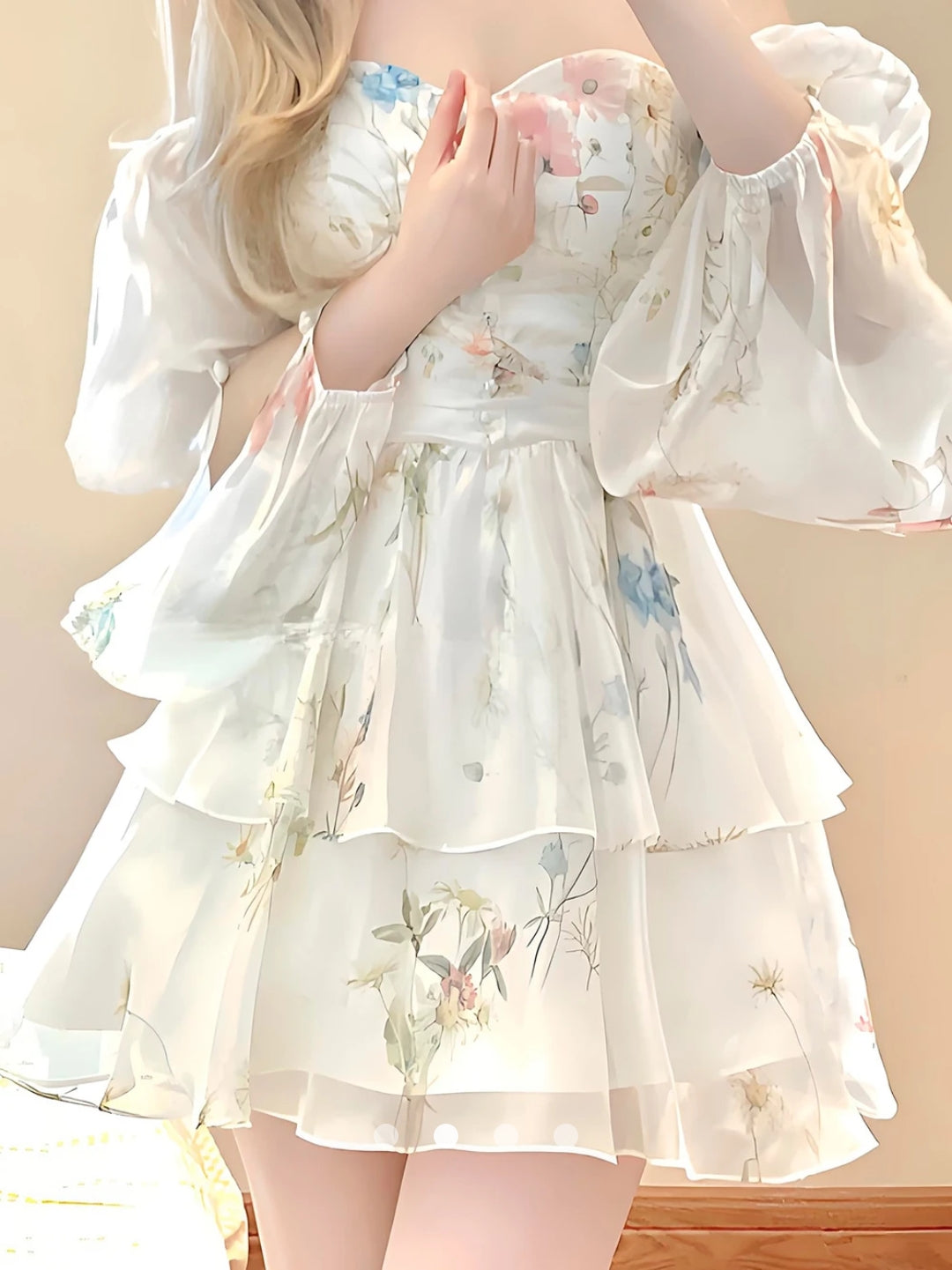 Ruffle A-Line Dress