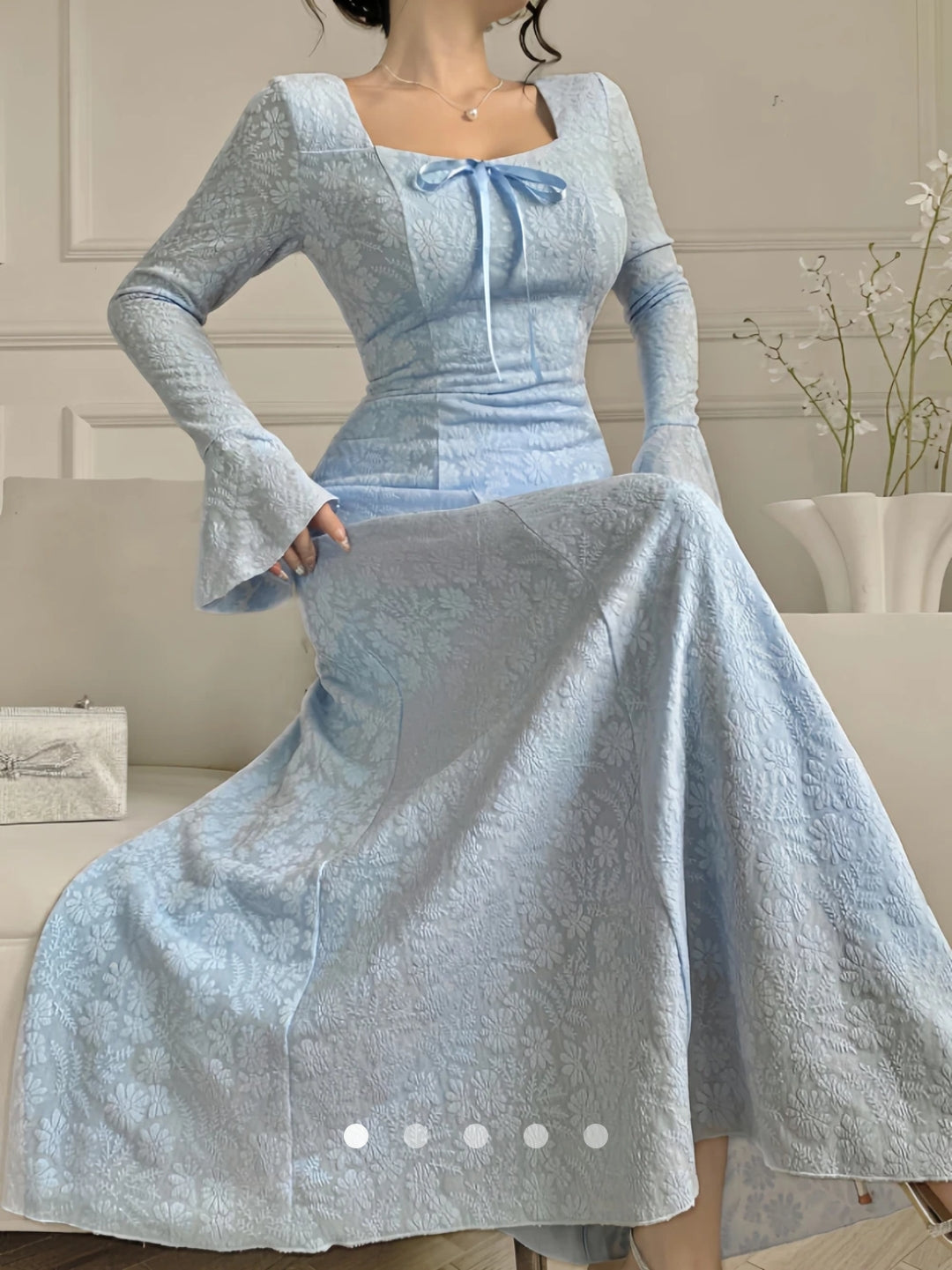 Tie Up A-Line Dress