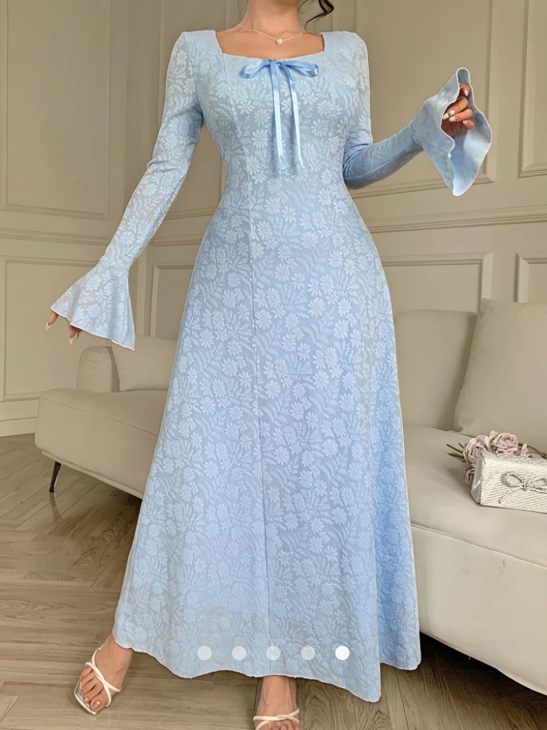 Tie Up A-Line Dress