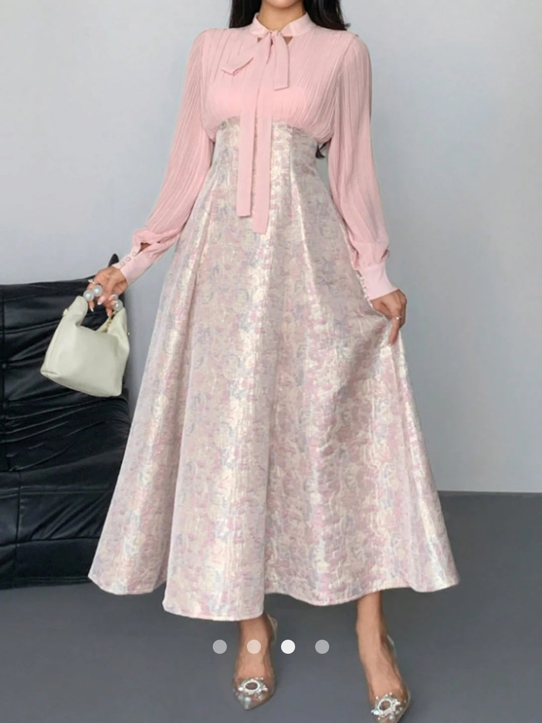 Fake 2 PCS A-Line Dress