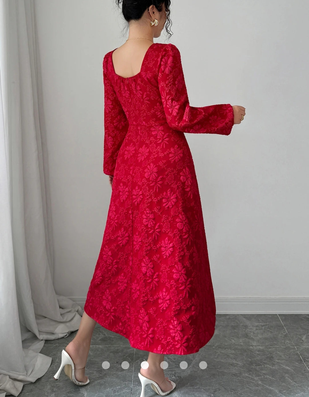 Jacquard A-Line Dress